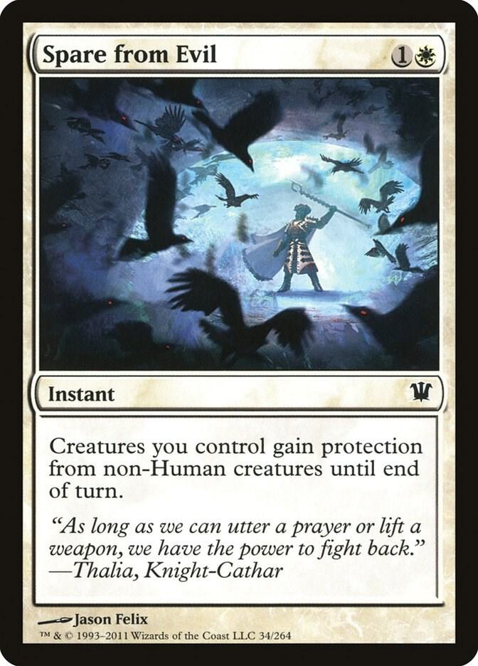 Spare from Evil 34 card from Innistrad