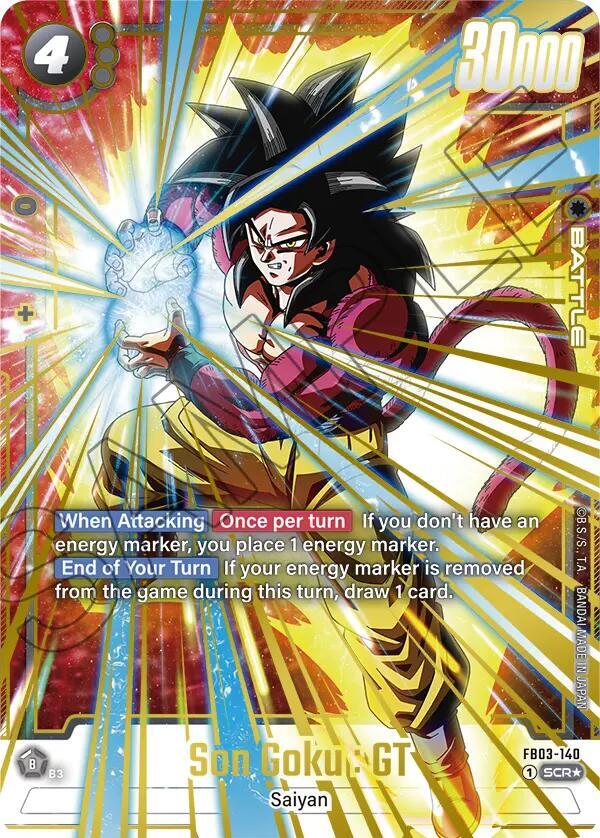 Son Goku : GT (Alternate Art) FB03-140 card from Raging Roar