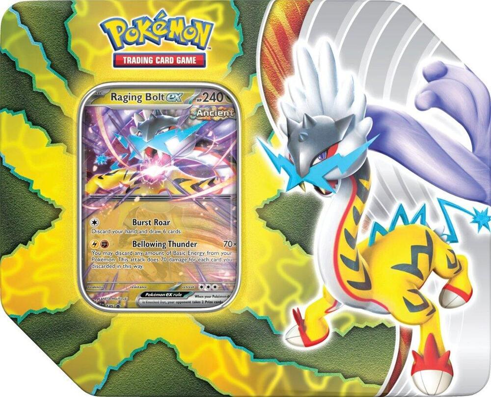 Paradox Destinies Tin [Raging Bolt ex] card from Miscellaneous Cards & Products