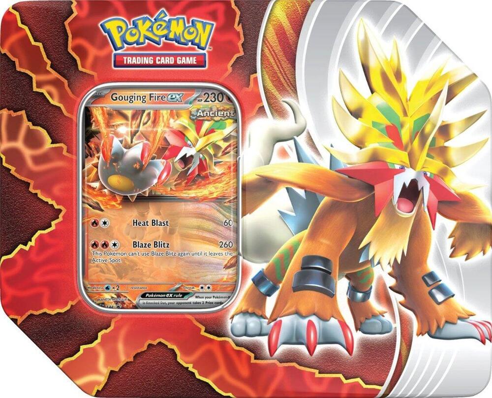 Paradox Destinies Tin [Gouging Fire ex] card from Miscellaneous Cards & Products