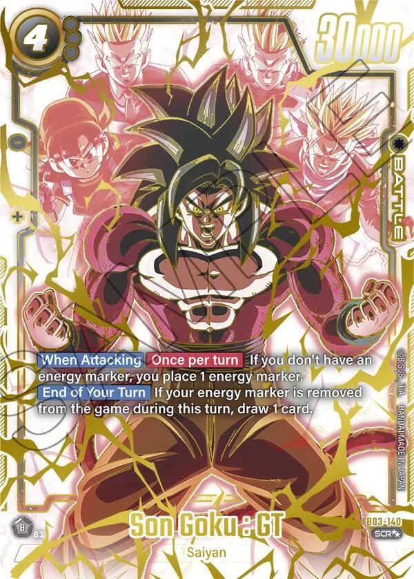 Son Goku : GT (Super Alternate Art) FB03-140 card from Raging Roar