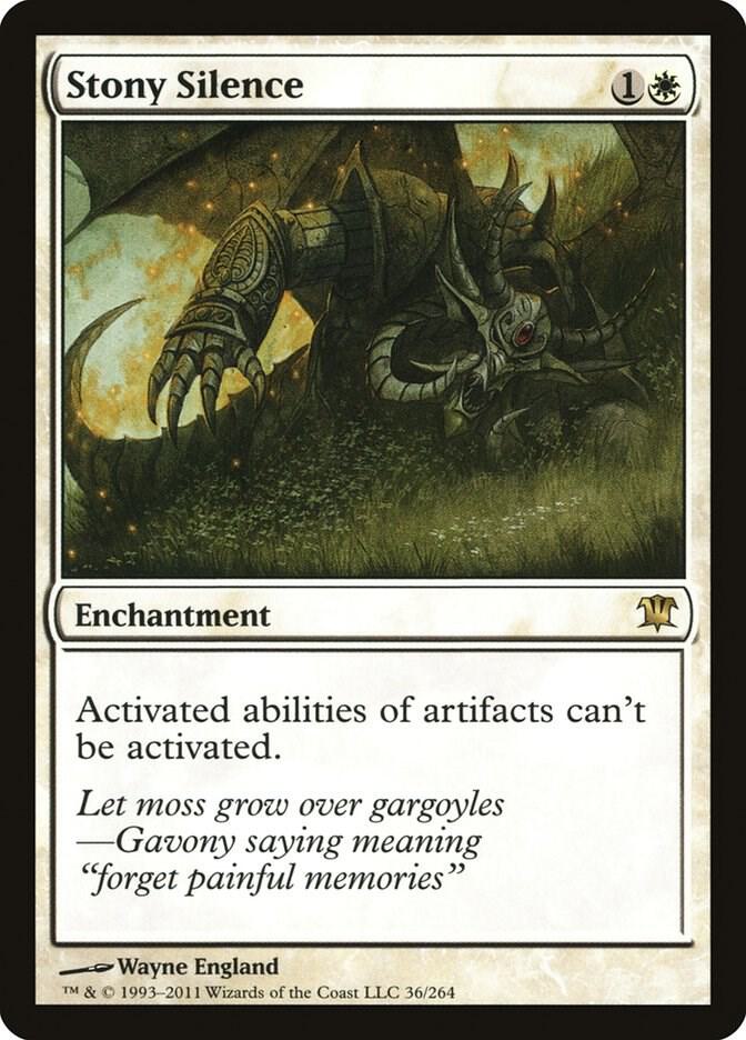 Stony Silence 36 card from Innistrad