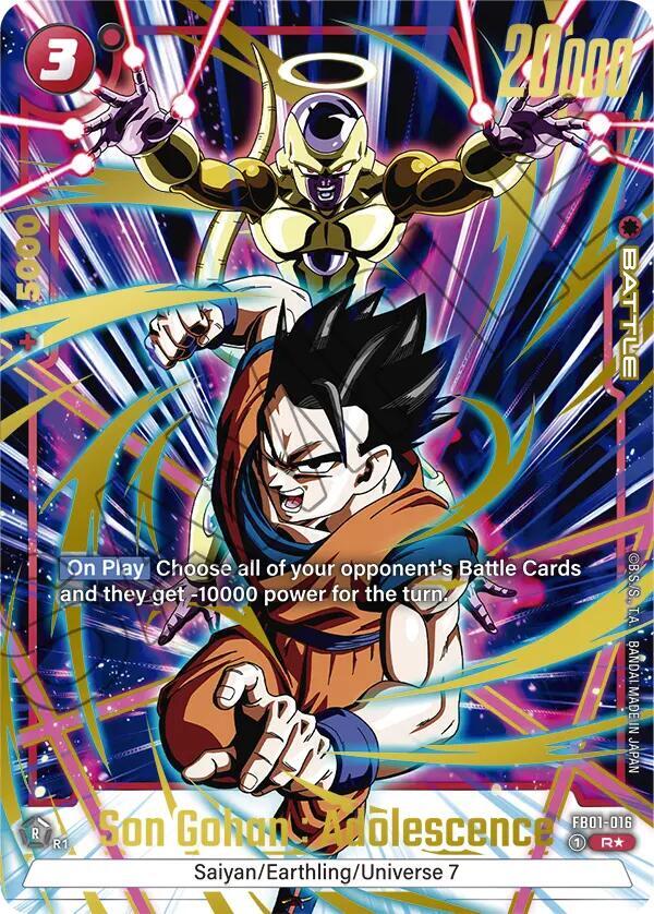 Son Gohan : Adolescence (Alternate Art) FB01-016 card from Awakened Pulse Alternate Art Reprints