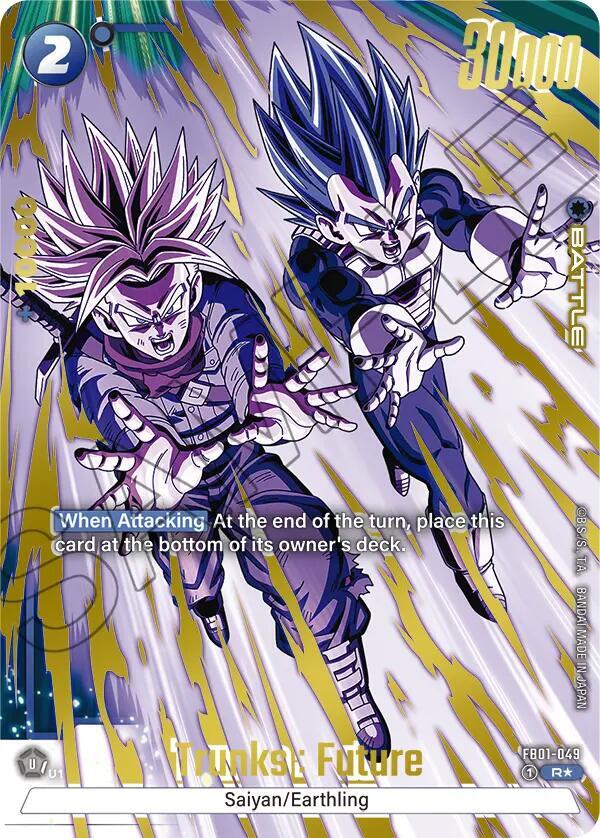 Trunks : Future (Alternate Art) FB01-049 card from Awakened Pulse Alternate Art Reprints