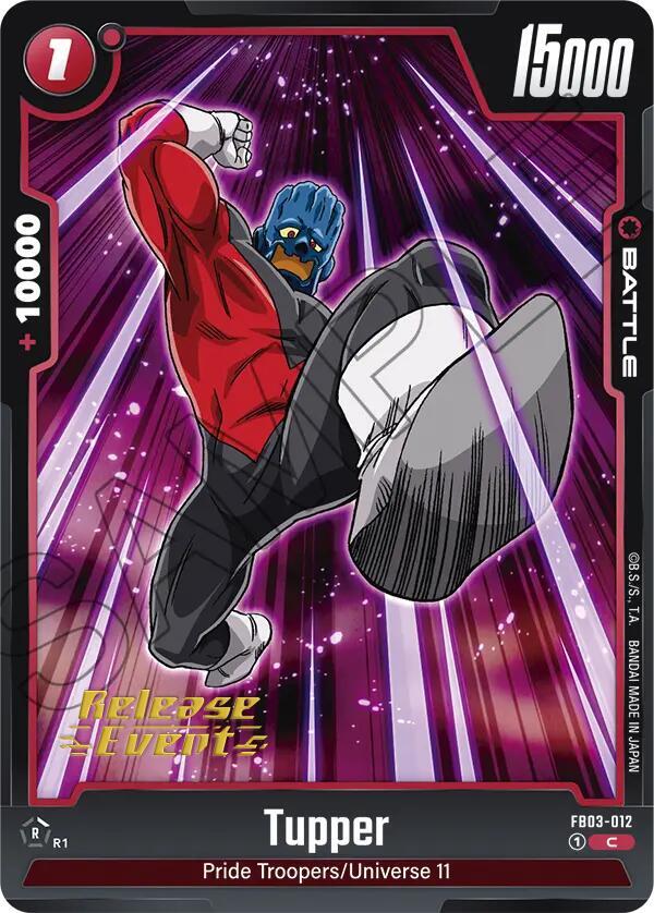 Tupper FB03-012 card from Raging Roar Release Event Cards