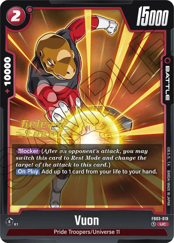 Vuon FB03-019 card from Raging Roar Release Event Cards