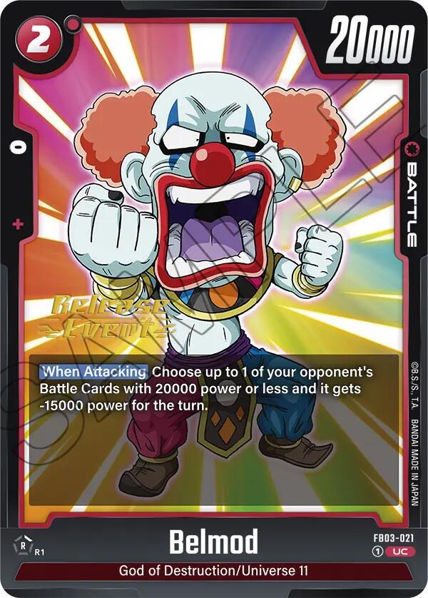 Belmod FB03-021 card from Raging Roar Release Event Cards