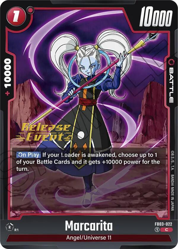 Marcarita FB03-022 card from Raging Roar Release Event Cards