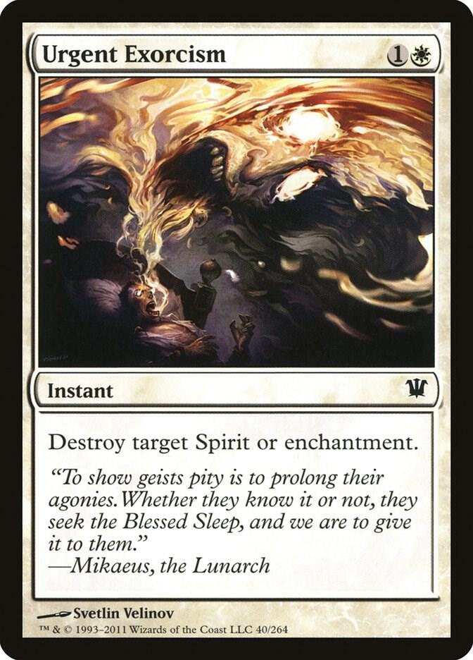 Urgent Exorcism 40 card from Innistrad