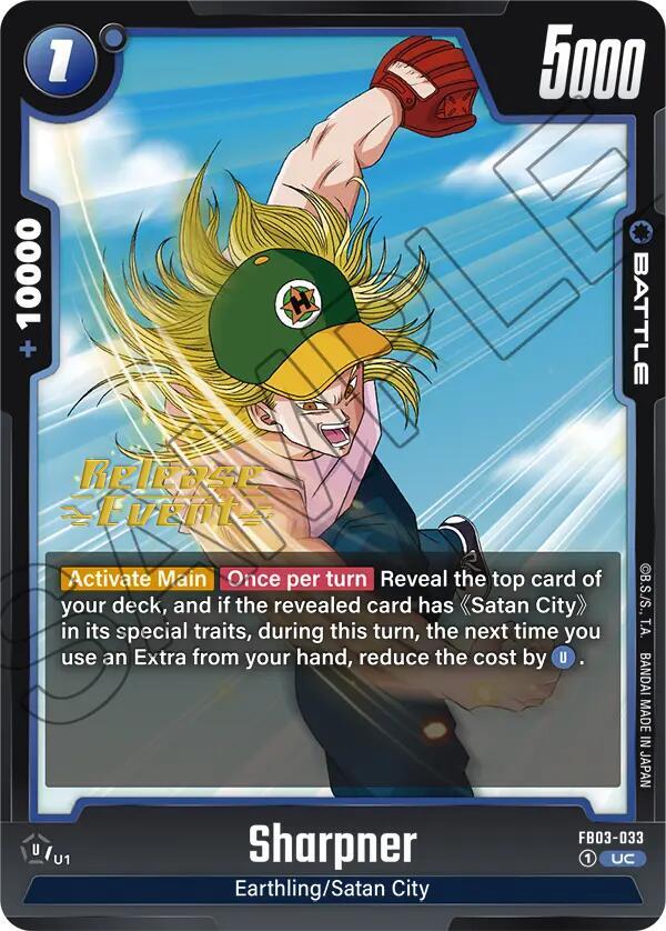 Sharpner FB03-033 card from Raging Roar Release Event Cards