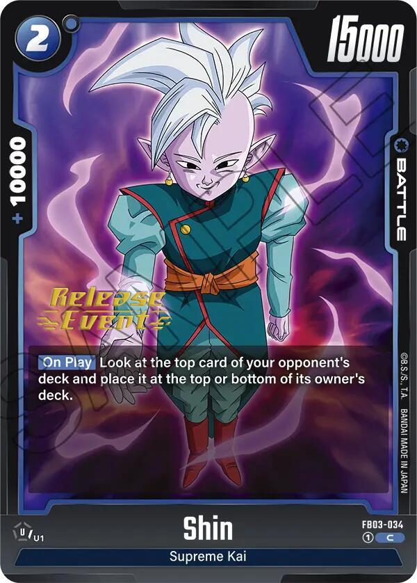 Shin FB03-034 card from Raging Roar Release Event Cards