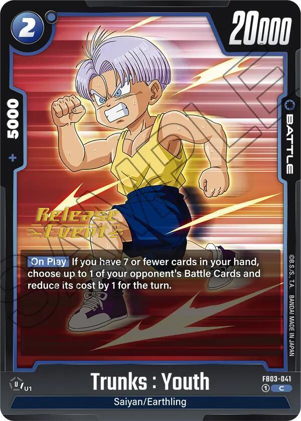 Trunks : Youth FB03-041 card from Raging Roar Release Event Cards