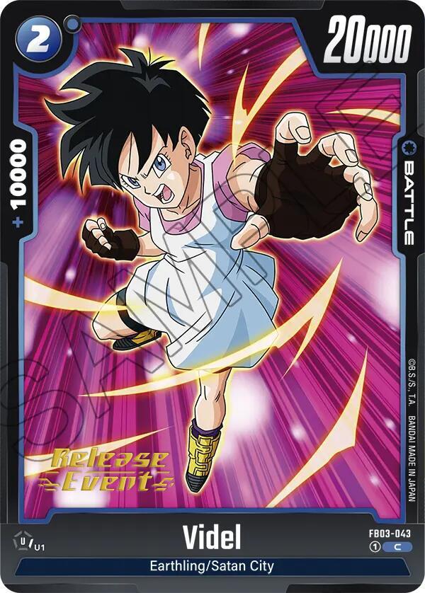 Videl FB03-043 card from Raging Roar Release Event Cards