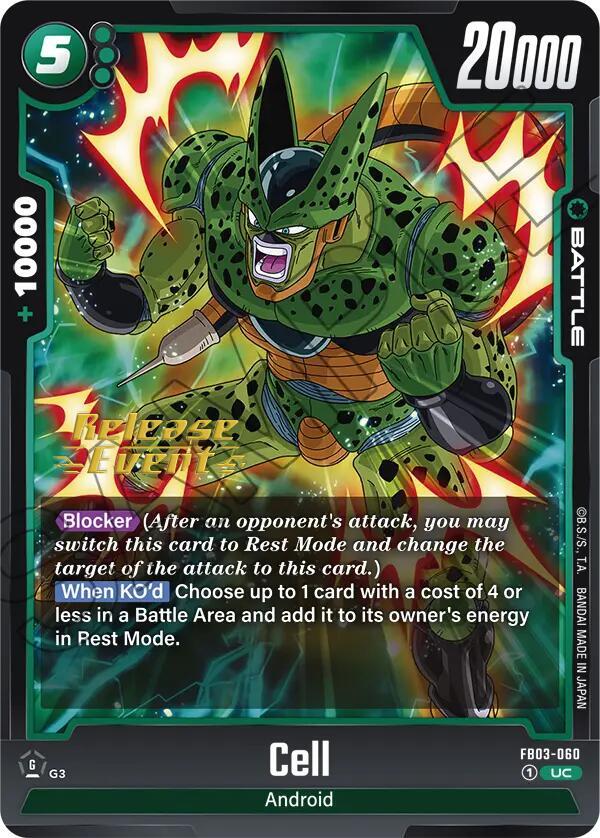 Cell FB03-060 card from Raging Roar Release Event Cards