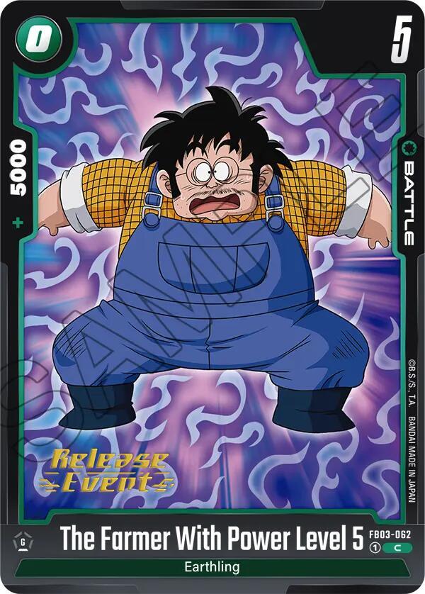 The Farmer With Power Level 5 FB03-062 card from Raging Roar Release Event Cards