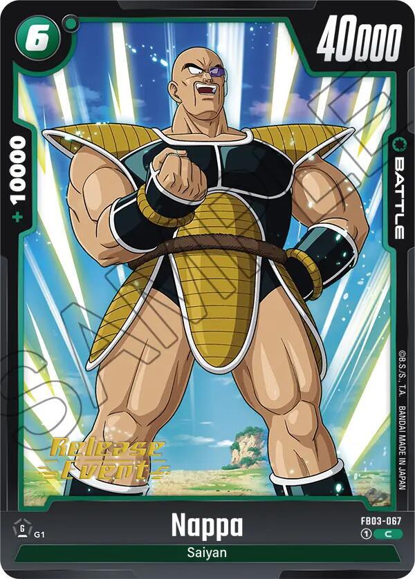 Nappa FB03-067 card from Raging Roar Release Event Cards