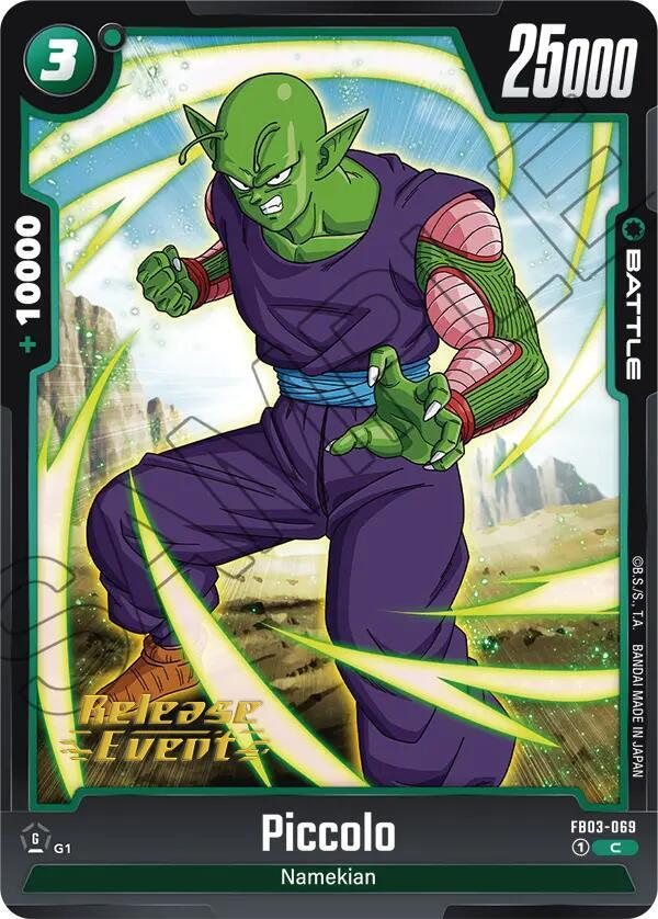 Piccolo FB03-069 card from Raging Roar Release Event Cards