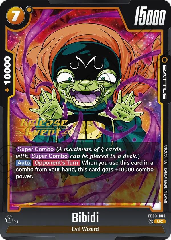 Bibidi FB03-085 card from Raging Roar Release Event Cards