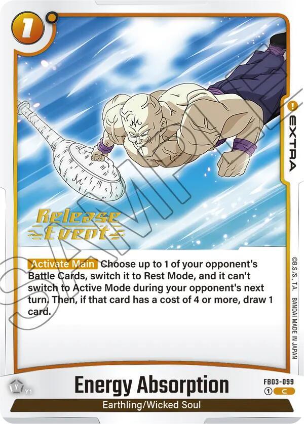 Energy Absorption FB03-099 card from Raging Roar Release Event Cards