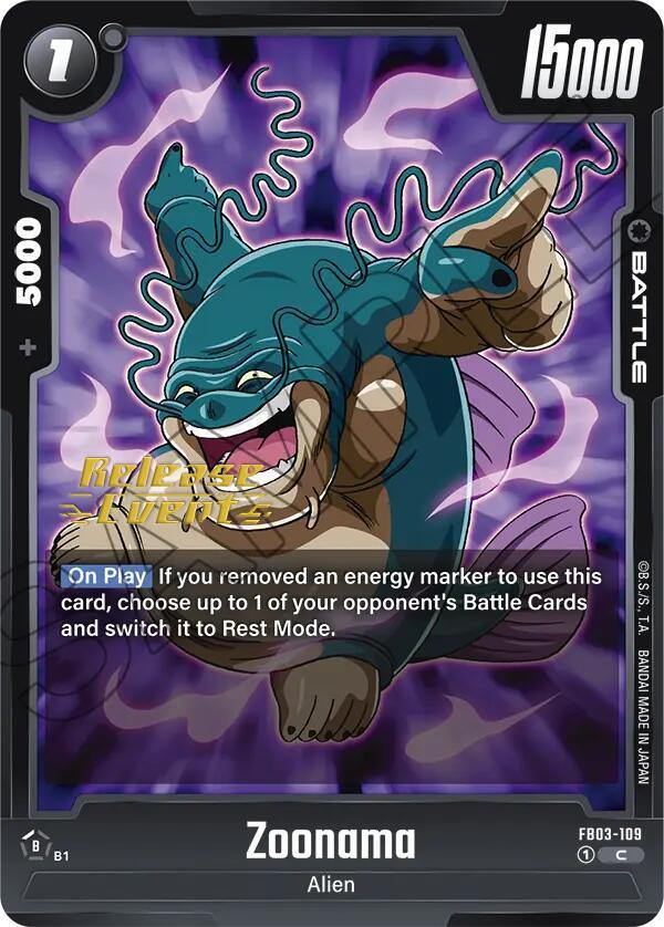 Zoonama FB03-109 card from Raging Roar Release Event Cards