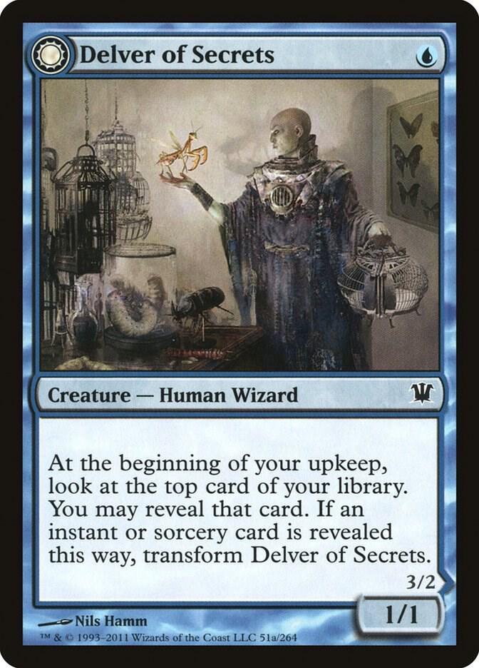 Delver of Secrets 51 card from Innistrad