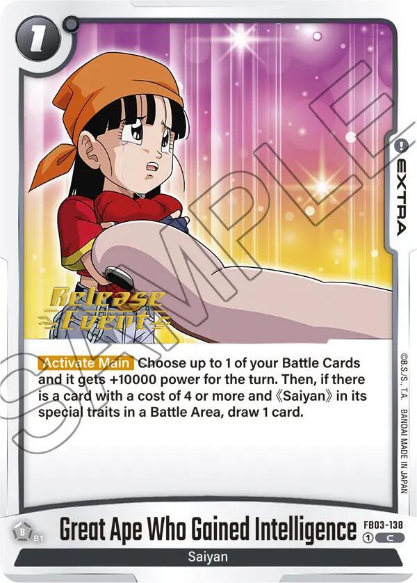 Great Ape Who Gained Intelligence FB03-138 card from Raging Roar Release Event Cards