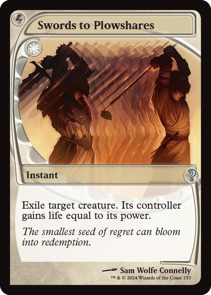 Swords to Plowshares (Future Sight) 153 card from Mystery Booster 2