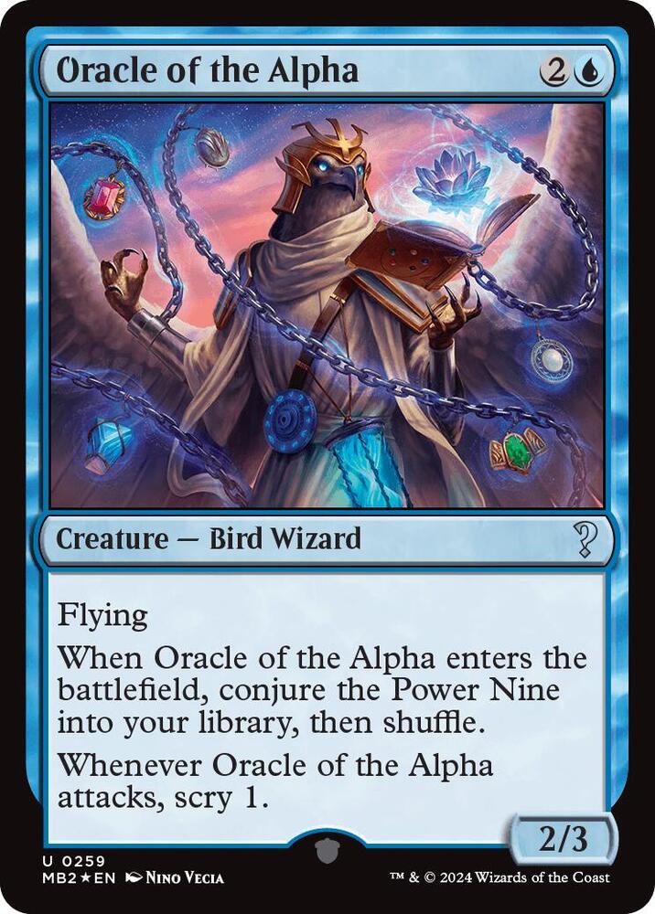 Oracle of the Alpha 259 card from Mystery Booster 2