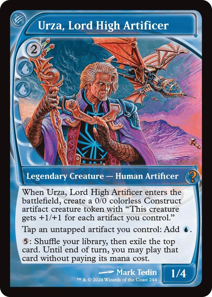 Urza, Lord High Artificer (Future Sight) 244 card from Mystery Booster 2