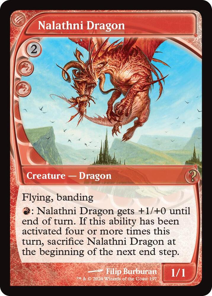 Nalathni Dragon (Future Sight) 197 card from Mystery Booster 2