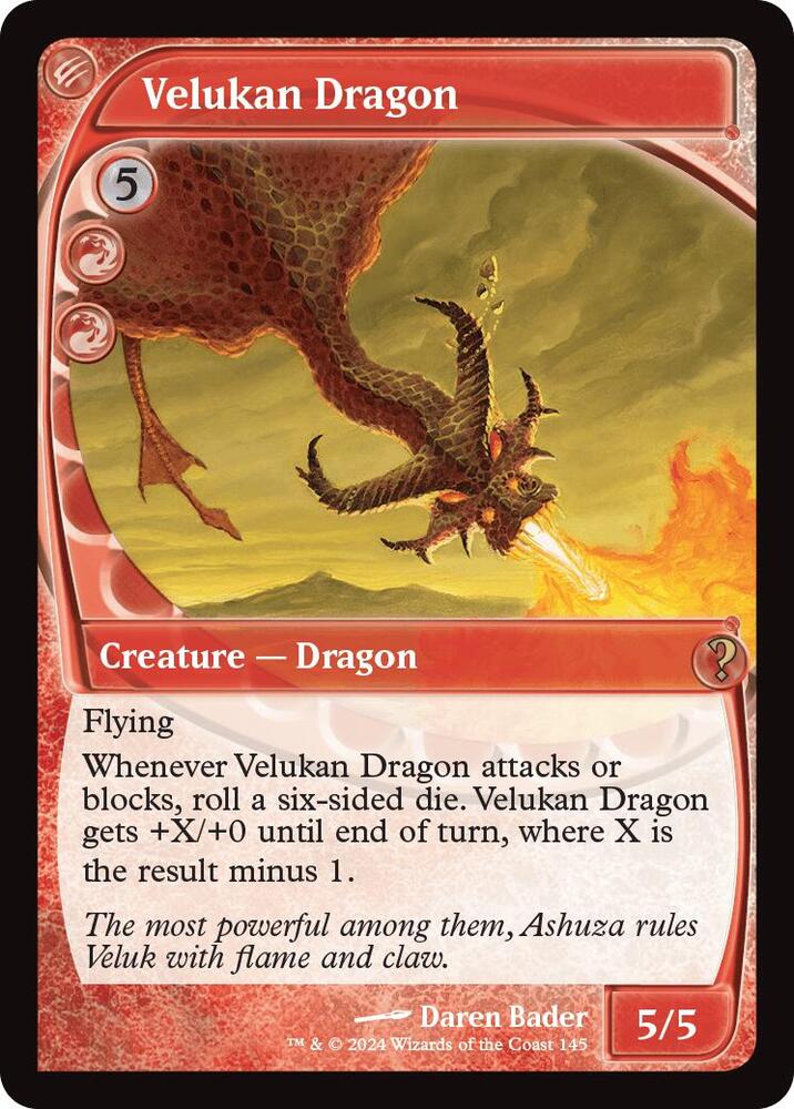 Velukan Dragon (Future Sight) 145 card from Mystery Booster 2
