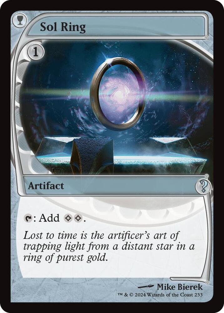 Sol Ring (Future Sight) 233 card from Mystery Booster 2