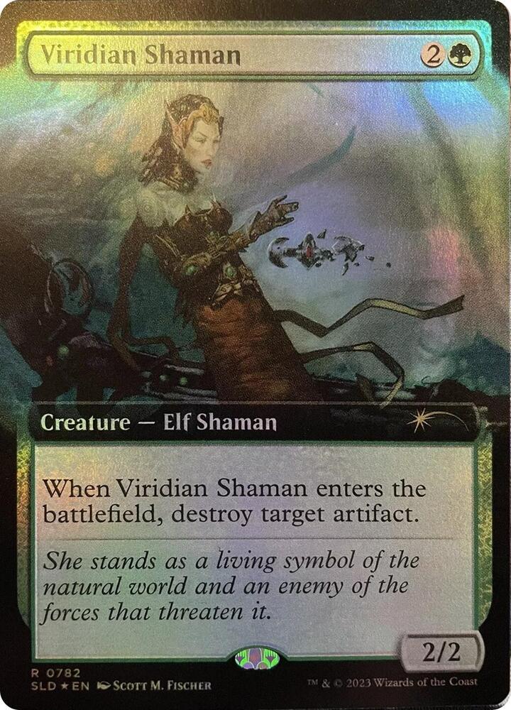 Viridian Shaman (Extended Art) 782 card from Secret Lair Drop Series