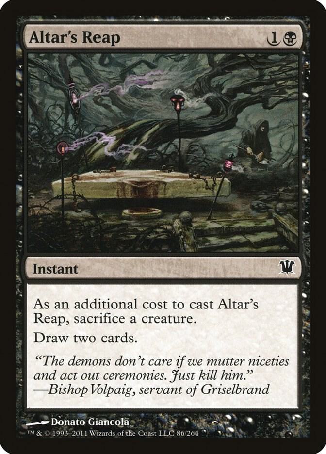 Altar's Reap 86 card from Innistrad