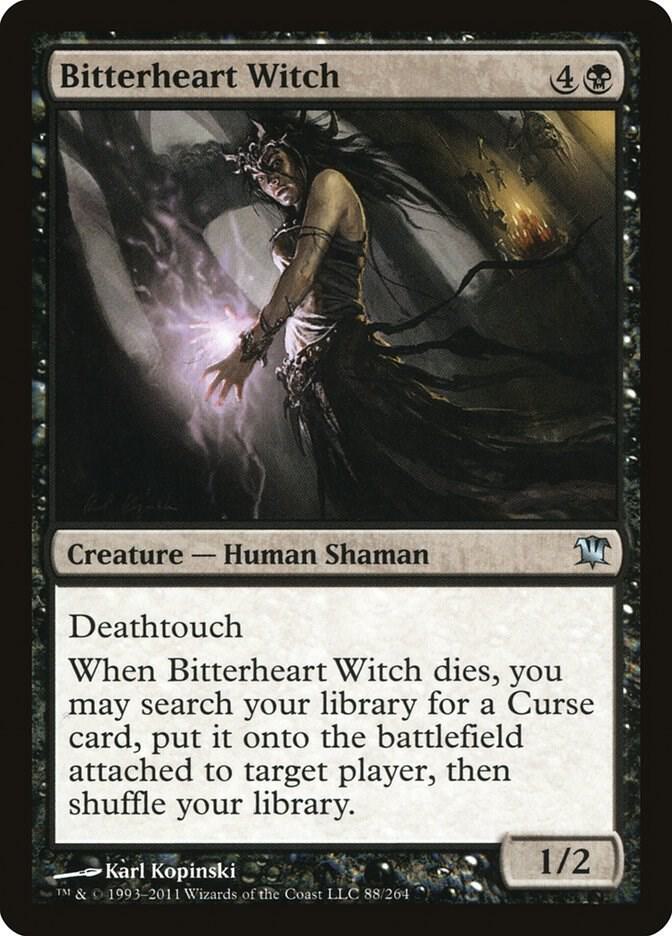 Bitterheart Witch 88 card from Innistrad