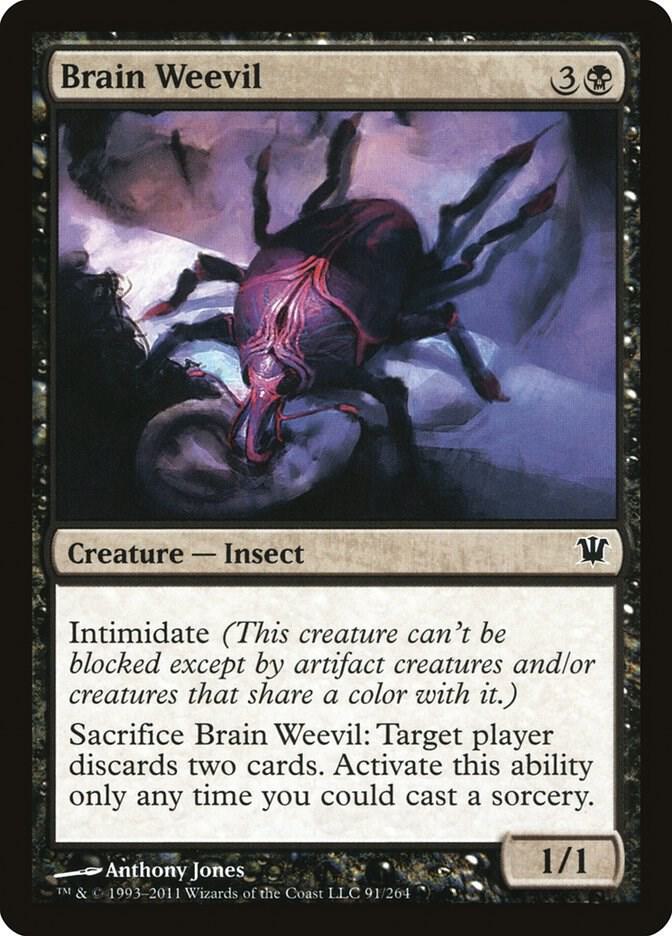 Brain Weevil 91 card from Innistrad