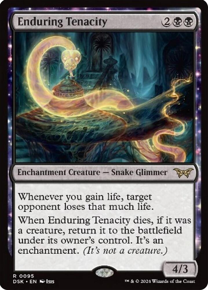 Enduring Tenacity 95 card from Duskmourn: House of Horror
