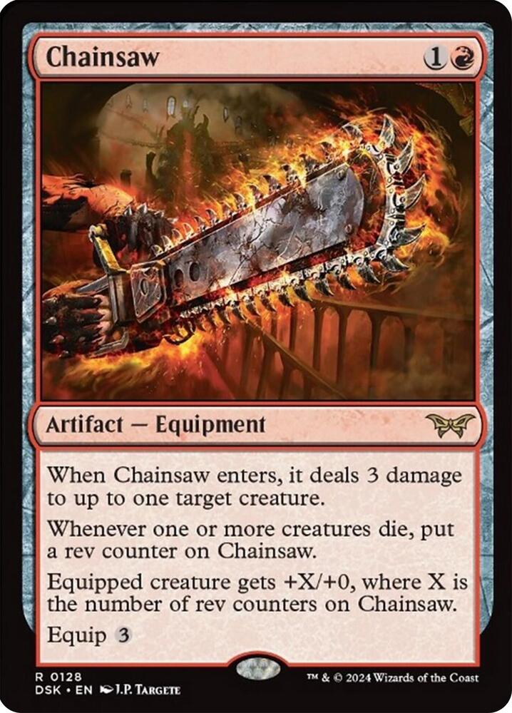 Chainsaw 128 card from Duskmourn: House of Horror
