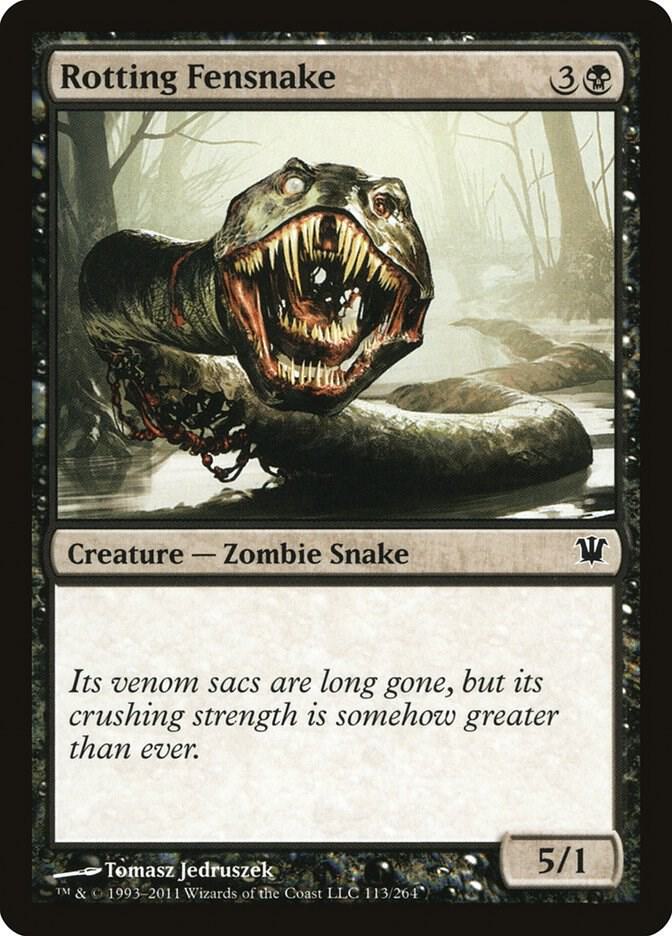 Rotting Fensnake 113 card from Innistrad