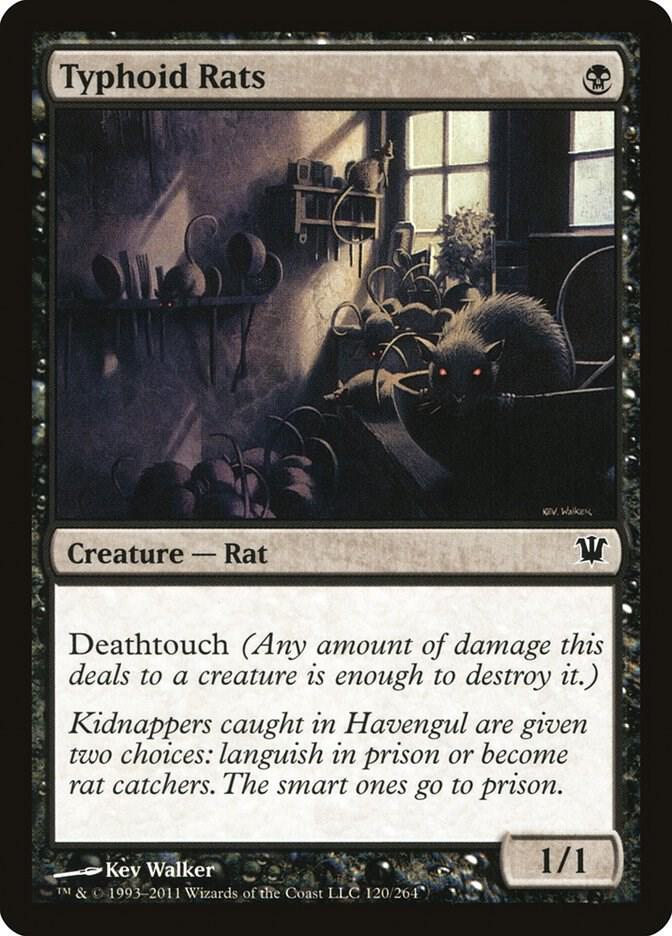 Typhoid Rats 120 card from Innistrad