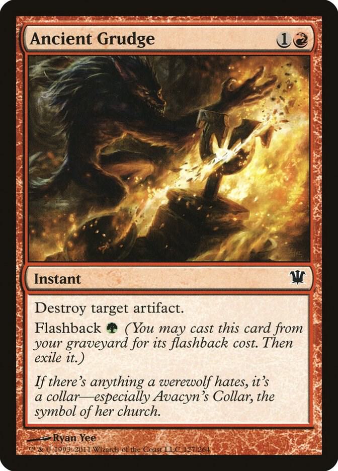 Ancient Grudge 127 card from Innistrad