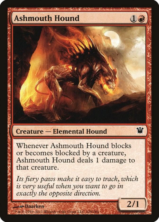 Ashmouth Hound 128 card from Innistrad