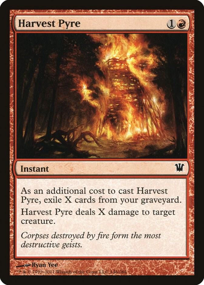 Harvest Pyre 146 card from Innistrad
