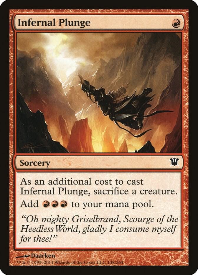 Infernal Plunge 148 card from Innistrad
