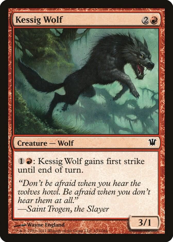 Kessig Wolf 151 card from Innistrad
