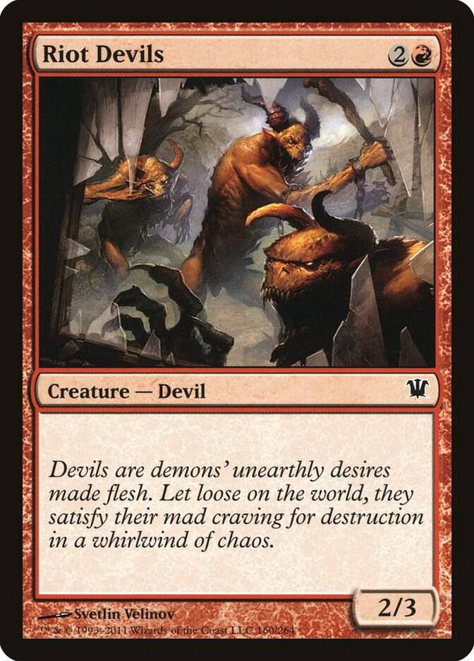 Riot Devils 160 card from Innistrad