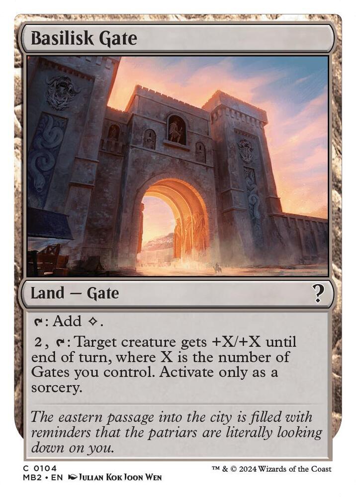 Basilisk Gate (White Border) 104 card from Mystery Booster 2