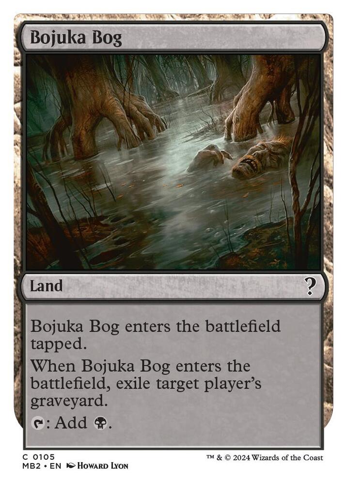 Bojuka Bog (White Border) 105 card from Mystery Booster 2