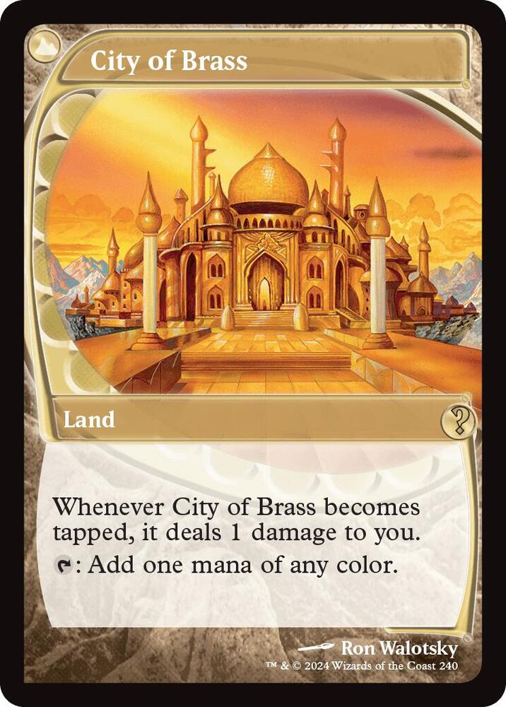 City of Brass (Future Sight) 240 card from Mystery Booster 2