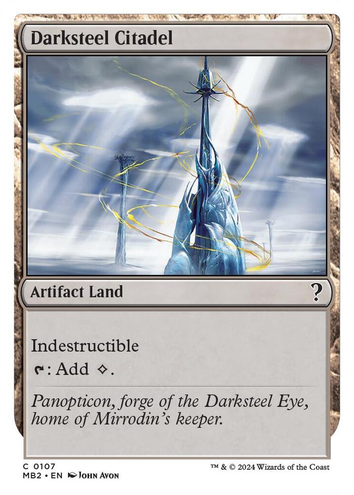 Darksteel Citadel (White Border) 107 card from Mystery Booster 2